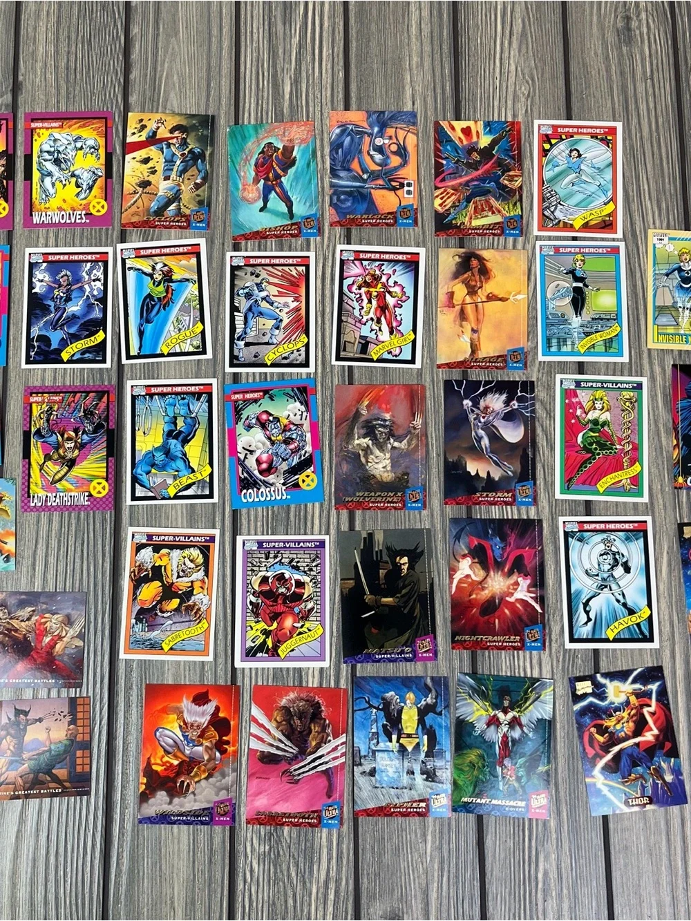 Super Hero and Villain Trading Cards